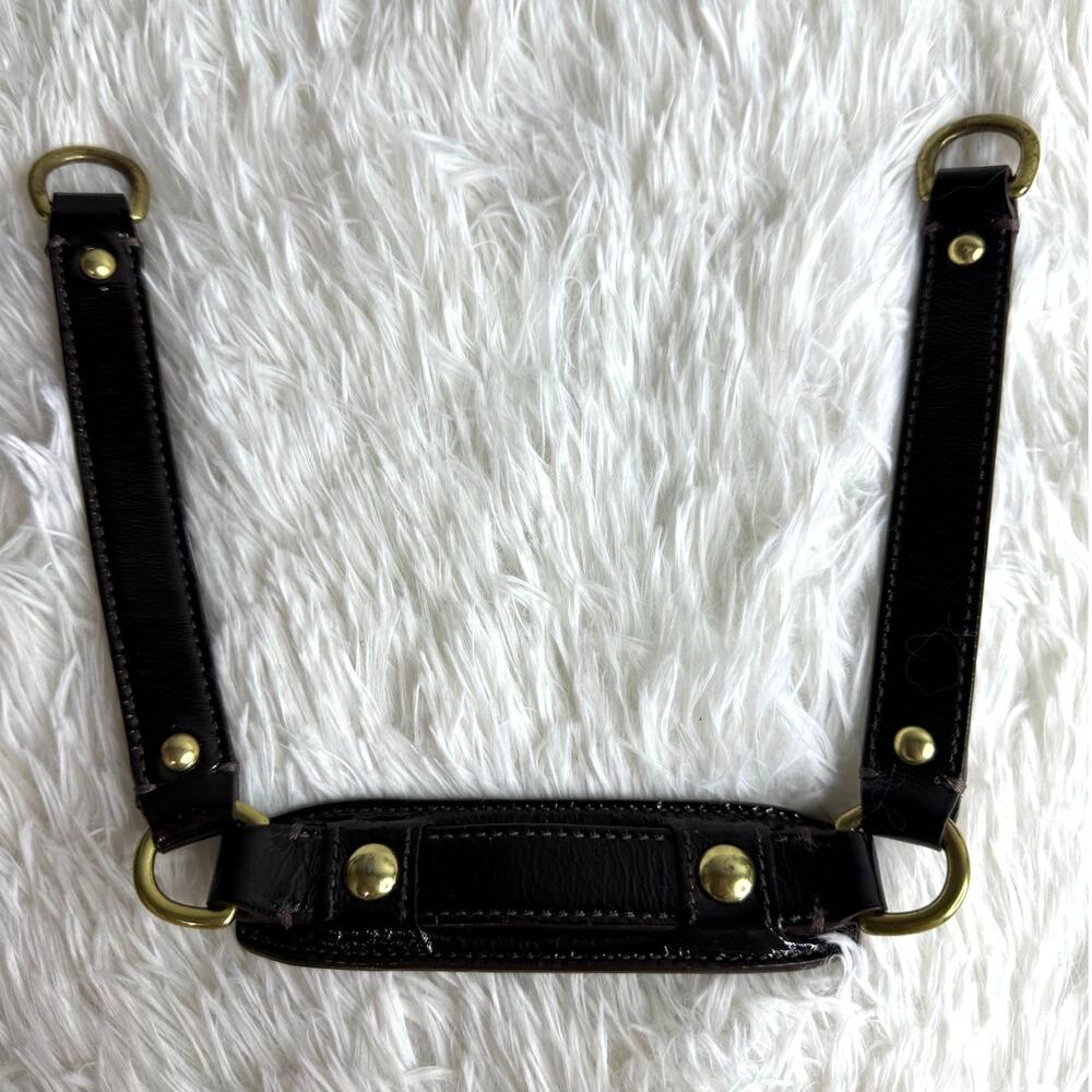 Brown Patent Leather Shoulder Replacement Strap